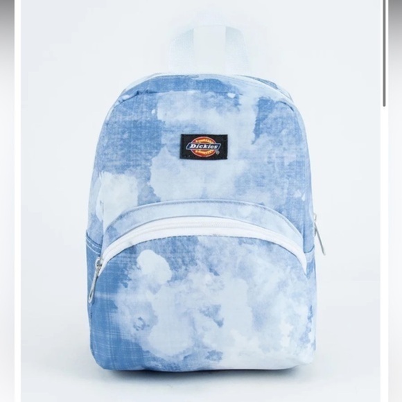 Dickies Mini Backpack BLUE Tie Dye 10x7.5” - Picture 1 of 11